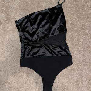 Black mesh bodysuit- NEW